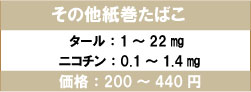 その他紙巻たばこ